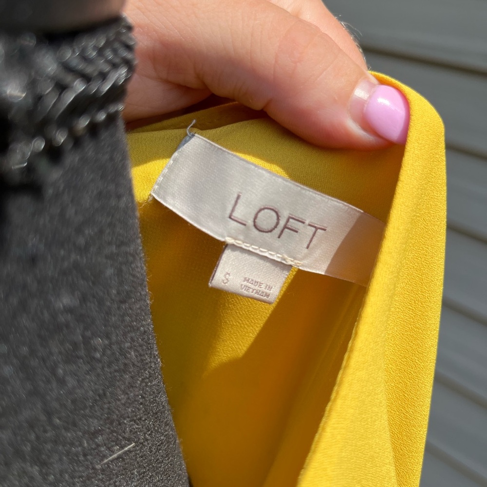 Loft mustard blouses - Picture 7 of 10